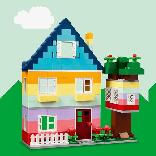 LEGO Classic Yaratıcı Evler 11035-4 Yaş ve Üzeri Çocuklar için 6 Adet Ev Figürü İçeren Yaratıcı Oyuncak Yapım Seti (850 Parça)