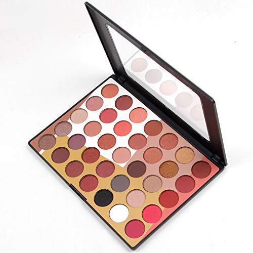 Miss Rose Professional 35 Color Highly Pigmented Matte and Shimmer Waterproof Multicolor Vibrant Eyeshadow Makeup Palette 7001-021 N1-image-14