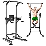 Ravs Power Tower Pull Up Dip Station Multi-Function Home Gym Strength Fitness Training Workout...