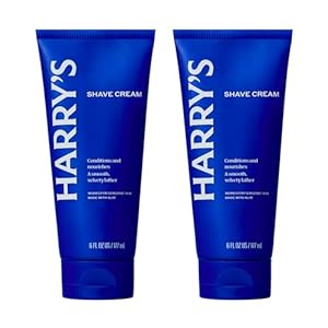 Harry’s Shaving Cream for Men with Aloe and Eucalyptus – (2 Pack) 6 oz – Conditions Skin and Softens Facial Hair for Shaving – Safe for Sensitive Skin