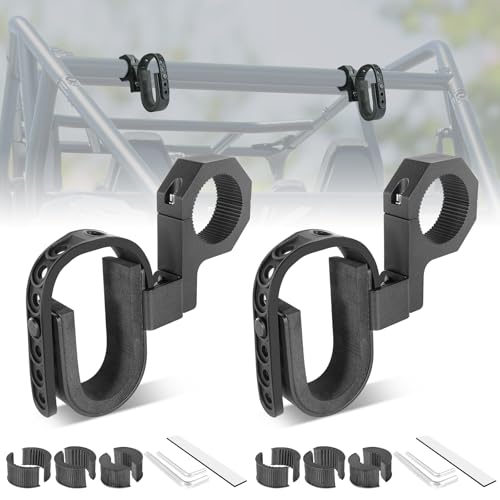 Auto Power Plus UTV Hunting Tool Rack Holder Utility Roll Bar Shovel Bow Brackets Fit for 1”-2” Roll Bar UTV Hunting Accessories for Polaris Ranger RZR Can-Am Maverick X3/Sport/Defender Glof Cart