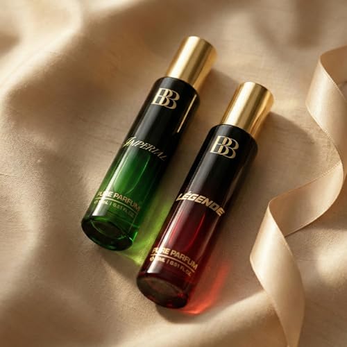 Image of Bergamot Beaute Legende & Imperial Perfume Luxury Gift Set for Men Combo With Woody Oud & Leather 2 x 15 ml Travel Friendly | Perfume For Man