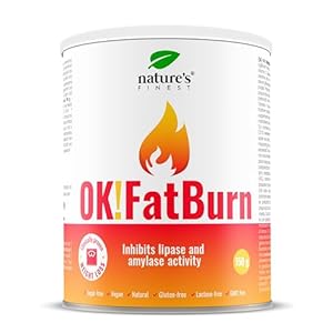 Nature’s Finest by Nutrisslim OK!Fatburn: Gluten-Free Carbohydrate Blocker for Men and Women, L-Carnitine, ID-AlG, L-Tyrosine and Vitamin C