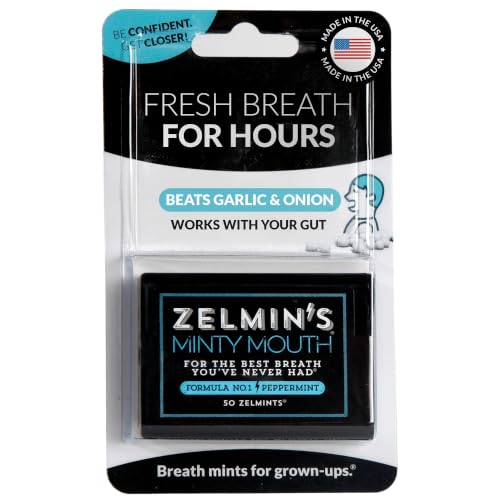 Zelmin's Breath Mints – Parsley Seed Oil Capsules, Peppermint 1 Pack