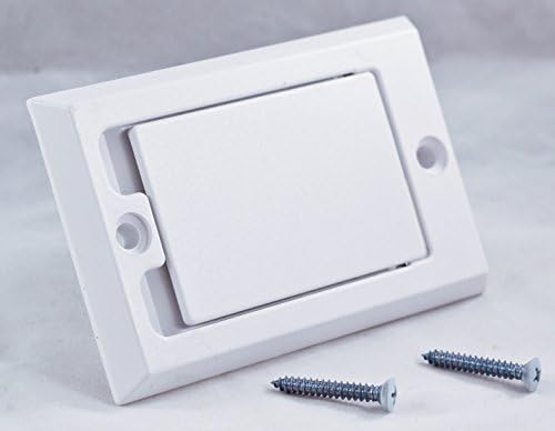 HAYDEN Central Vacuum Wall Inlet - White Square Door 1700-01 Vac Hose Outlet