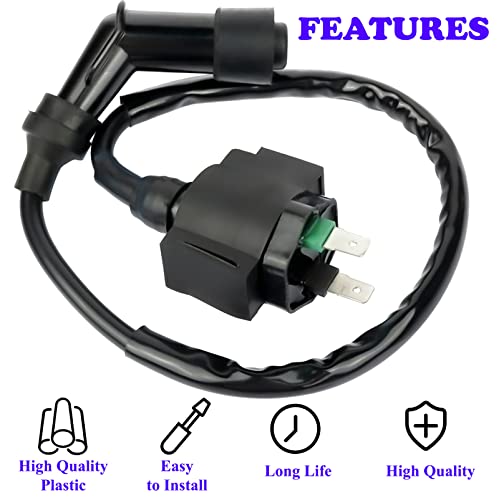 Glenparts Ignition Coil Replacement For Honda Rancher 350 Trx350 Trx350Fe Trx350Fm Trx350Te Trx350Tm 4X4 Atv E Es 2000 2001 2002 2003 2004 2005 2006 For Oem 30510-Hn5-670 30510-Kj2-405 #TOP3