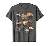 Wild Animals Educational Design for Kids, Teens and Youth T-Shirt
