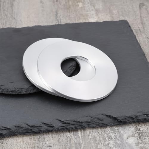eMagTech 10 szt. bateria kuchenna duża podstawa płaska podkładka aluminiowa uszczelka do rur wodnych srebrna 70 x 30 x 3 mm
