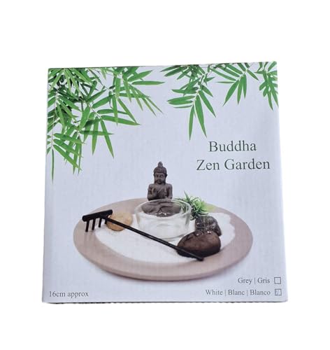 INTCOM NEW THAI BUDDHA ZEN GARDEN WITH STONES AND TEALIGHT HOLDER CH4213