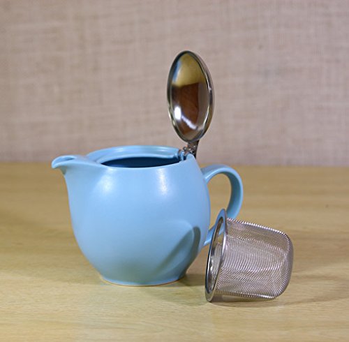 ZEROJAPAN 15oz Round Teapot with SLS Lid and Infuser (gelato mint)