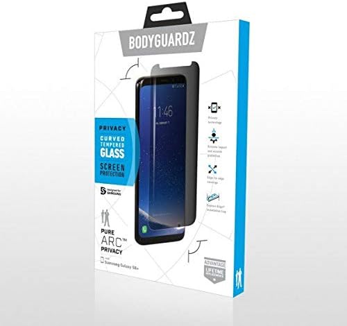 BodyGuardz Pure Arc Privacy Premium Glass Screen Protector for Samsung Galaxy S8+ Plus