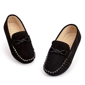 CENCIRILY Toddler Boys Girls Loafers Soft Slip On Little Kid Oxford Dress Flats Casual Boat Shoes School Uniform Moccasin Walking Shoes