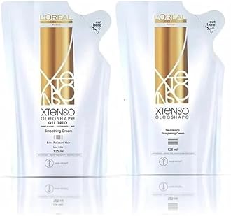 X-TENSO* Oleoshape Smoothing Hair Straightener Straightening Cream (125ml)+ Neutrailizer Neutralizing Cream (125ml) (Extra Resistant)