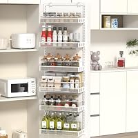 Étagère à Épices De Porte 10 Niveaux Réglable - Organisateur Métallique Pour Cuisine, Salle De Bain - Gain De Place Et Rangement Facile