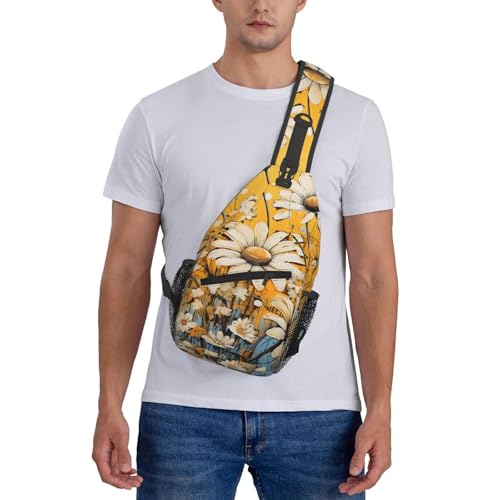 Bolso bandolera con diseño floral para mujer y hombre liviano miniatura 7