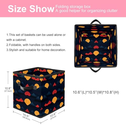 Grand cube de rangement pliable Sunset Mountain pour vêtements - 3