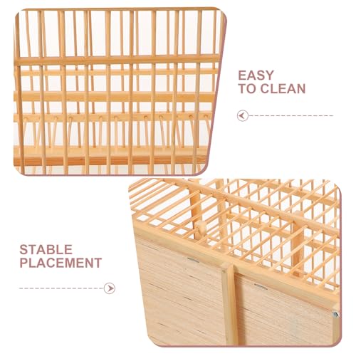 Cage à oiseaux de jardin extérieure décoration balcon bambou - 4