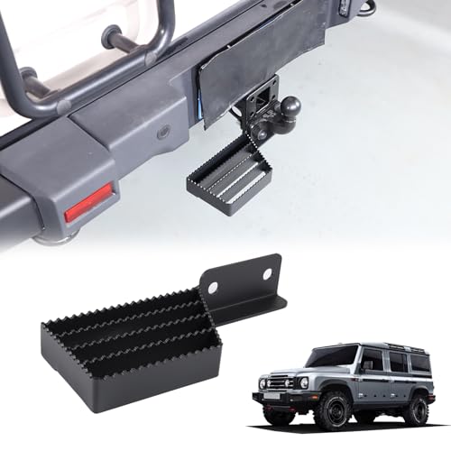 Tumukiw Tow Hitch Step Compatible with INEOS Grenadier 2020-2024, Heavy Duty Anti Slip and Rust Towing Black Hitch Steps Auto Accessories (Black, Left)