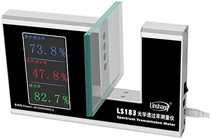MeterTo Spectrum Transmission Meter LS183 Glass Light Transmission Spectrum U V 365nm Visible Light 380nm-760nm IR 940nm Thickness< 47mm