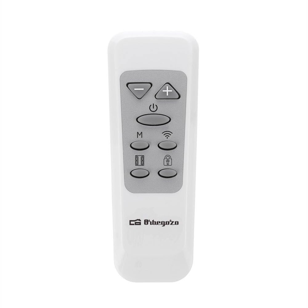 Orbegozo RRW 1305, Emisor Térmico bajo Consumo, 1300 W, Conexión WiFi, 7 Elementos, Negro, Programable, Mando a Distancia, Display LCD, Control Táctil, sin Aceite, Montaje Pared y Suelo