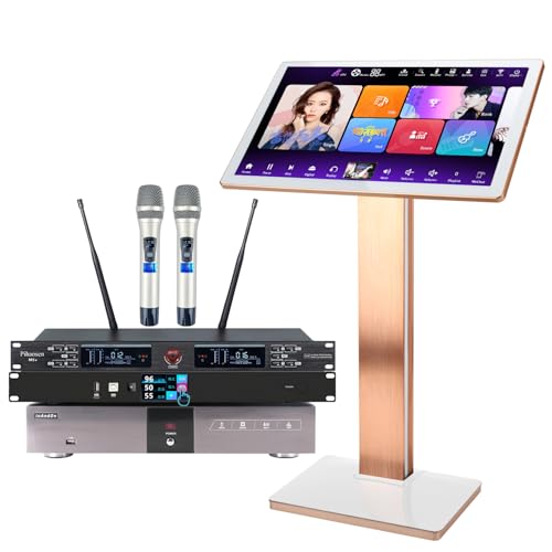 2026 New Chinese Karaoke Machine KV-V5 MAX Karaoke Player, with Reverb Wireless Microphone, Pihaosen 22-inch capacitive Touch Screen Free Cloud Download Function YouTube APP Online Play