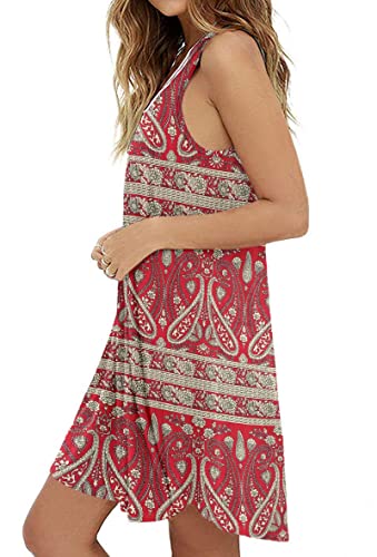 Image of MOLERANI Women's Casual Summer Swing Simple Loose T-Shirt Tank Dress