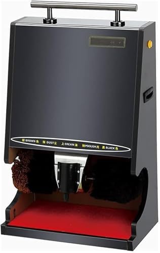 Automatic Electric Shoe Shine Polisher Machine with Dual Brushes, Overheating Protection, Ideal for Family, Hotels, Banks, and Commercial Use - Smooth Finish
