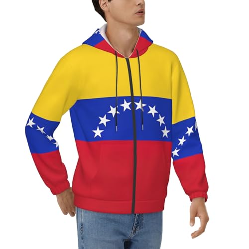 Sweat à capuche homme Venezuela contre le froid de l'hiver en voyage quotidien
