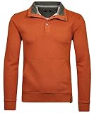 Ragman Herren Stehkragen-Sweater L, Terra-585