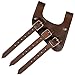 Mythrojan Right Hand Medieval Renaissance Brown Leather Sword Frog Sword LARP Costume Accessory Frog Sword Holder Rapier Knight Sword Belt Frog Leather Dagger Pirate Sword Holster