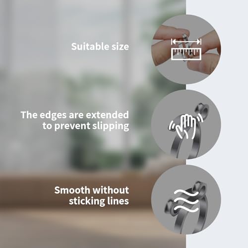 Pacote com 4 anéis de crochê de tricô ajustável guia de fio aberto de metal para liberação de dor no