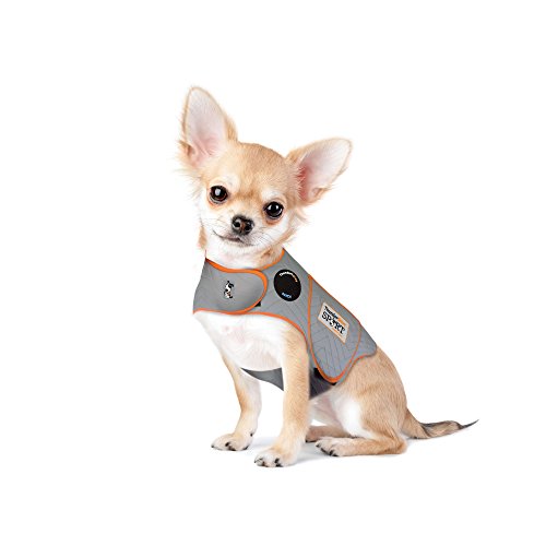ThunderShirt for Dogs, XX Small, Platinum Sport – Dog Anxiety Relief Calming Vest