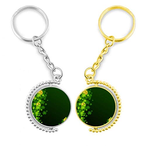 Trèfle St. Patrick porte-clés anneau doré : cadeau souvenir Irlande
