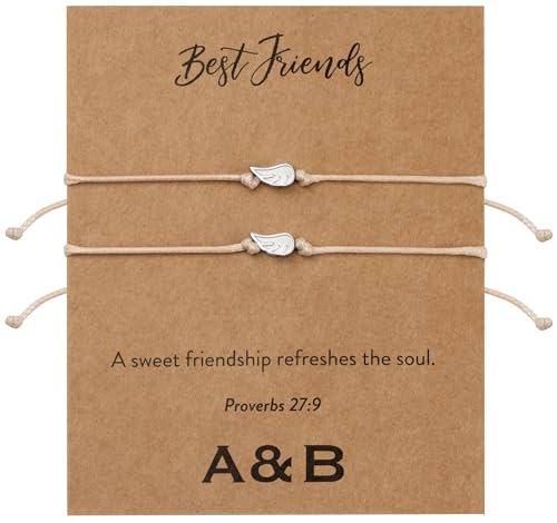 Image of ARK & BAY Christian Charm Bracelet with Inspirational Bible Verse Scripture for Her | Handmade Adjustable Single or Set of 2 | Minimalist Religious Jewelry, Catholic Encouragement Gifts of Faith and Spirituality for Women in Gold or Silver