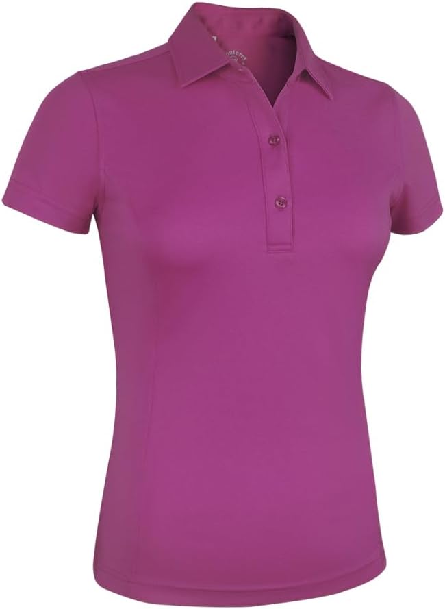 Monterey Club Women's Solid Tailored Collar Short Sleeve Polo Shirt #2670