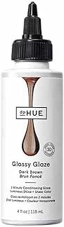 dpHUE Glossy Glaze, Dark Brown - 4 fl oz - In-Shower Conditioning Glaze for Luminous Shine & Sheer Color - Paraben, SLS & SLES Sulfate Free - Leaping Bunny Certified