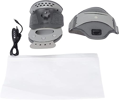 CukUJH Hot Compress Neck Support, Adjustable Cervical Traction Devices for Relieve Neck Pain and Neck Fatigue