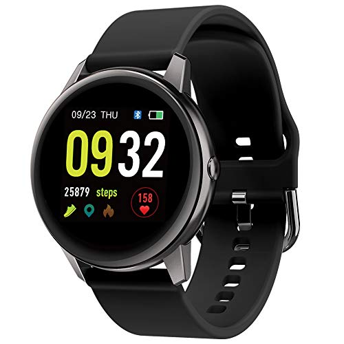 Smart Watch for Men Women 5ATM Waterproof Fitness Tracker with Heart Rate/Sleep Monitor Female Health Tracking 1.3'' HD Smartwatch Message Call Notification Outdoor Sport watch for Android iOS Phones