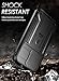 Poetic Revolution Case for Samsung Galaxy A25 5G,[Slide Camera Cover],[20FT Mil-Grade Drop Tested], Full-Body Military Grade Rugged Shockproof Cover with Kickstand and Built-in-Screen Protector, Black