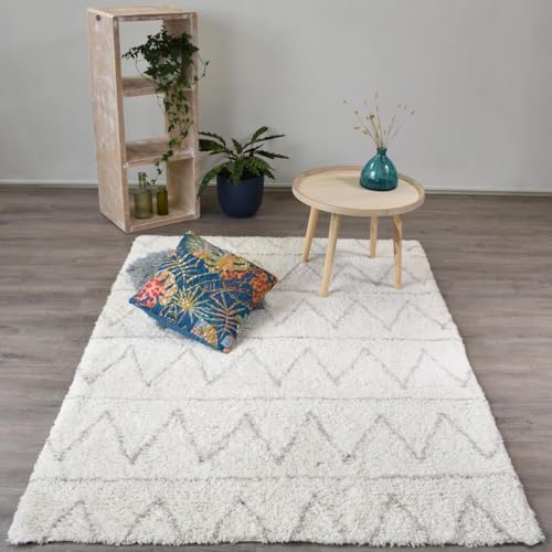 Jadorel Berber-Teppich 80 x 150 cm, rechteckig, Berberry, 100 % Bio-Baumwolle, Grau