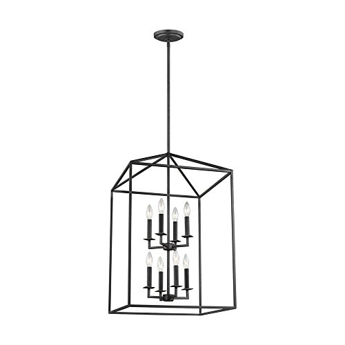 Sea Gull Lighting 5115008-839 Perryton Eight-Light Hall / Foyer, Blacksmith Finish