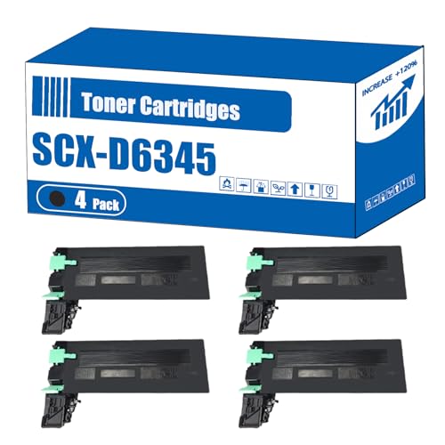 Image of Compatible for Samsung SCX-D6345A Toner Cartridges SCX-6345N Printers, Accurate Imaging Rich Colors, Multiple Models Ready to Use, High Yield 90000 pages (4 Pack Black)