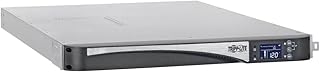 Tripp Lite SmartPro 1500VA UPS, 120V 1100W, 5 NEMA 5-15R Outlets, Pure Sine Wave, AVR, Network Card Slot, LCD Status Screen, USB, DB9, 1U Rack Mount, 3-Year Warranty & $250,000 Insurance (SMC1500RT1U)