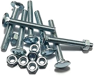 M6 (6mm x 100mm) Cup Square Carriage Bolt and Nut (Pack of 10)