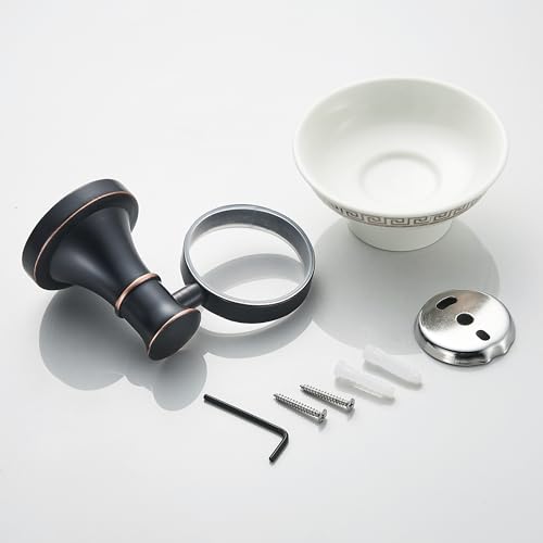 Image of Black Bathroom Soap Dish Holder Wall Mounted Bathroom Hardware Accessories,Oil Rubble Bronze
