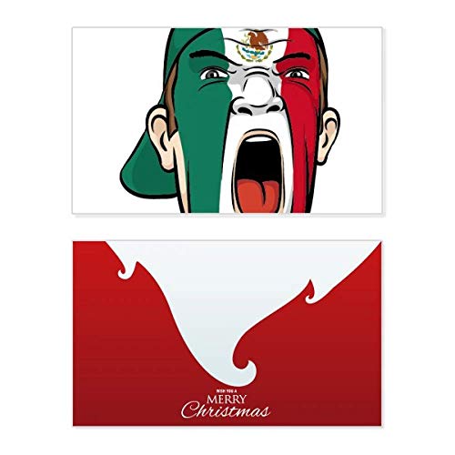 Masque maquillage mexicain de qualité et sa carte Noël vintage