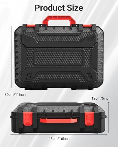 for Starlink Mini Case, Waterproof Hard Protective Travel Carrying Case Starlink Mini Accessories Shell for Power Adapter,DC Cable, Car Mountâ Portable Storage for RV, Camping (Black) - 5