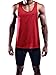 NELEUS Men's 3 Pack Dry Fit Athletic Sleeveless Muscle Tank,5031,Black,Grey,Red,L,EU XL