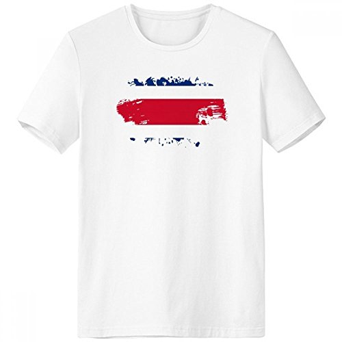 T-shirt Costa Rica haut de gamme au motif artistique raffiné avec col tagless