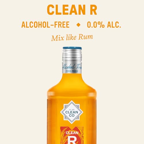 CleanCo Clean R Alcohol-Free Spiced Rum Alternative | Award-Winning Zero Proof Spirits | Sugar Free Low Calorie No Sweeteners | Vegan & Gluten-Free | Alcohol Free Cocktails | 23.7fl oz (700ml) - Thumbnail 3